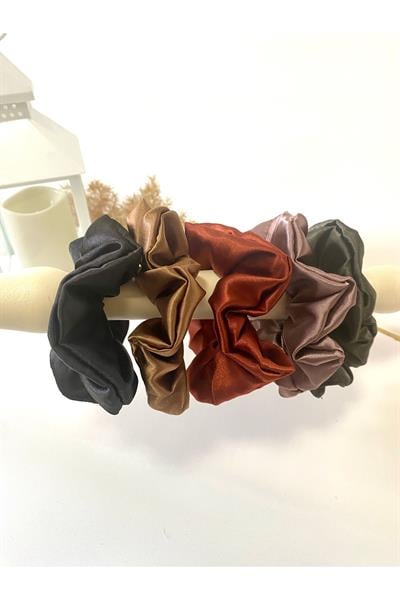Rahat Ve Şık Scrunchie Saten Simit Toka