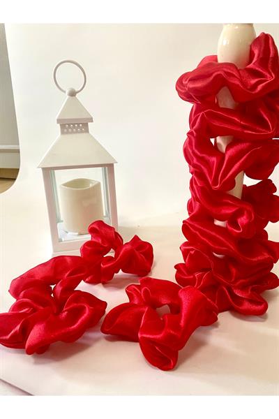 Rahat ve Şık Scrunchie Saten Simit Toka