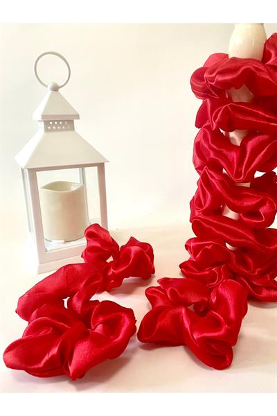 Rahat ve Şık Scrunchie Saten Simit Toka
