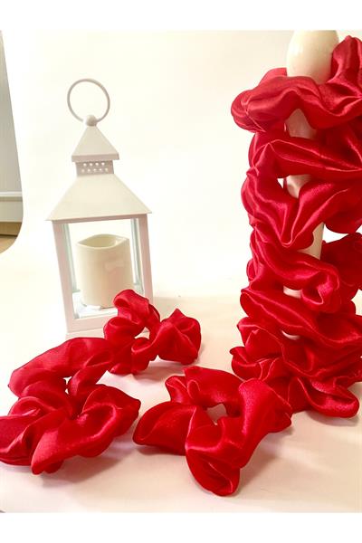 Rahat ve Şık Scrunchie Saten Simit Toka