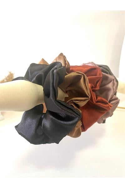 Rahat Ve Şık Scrunchie Saten Simit Toka