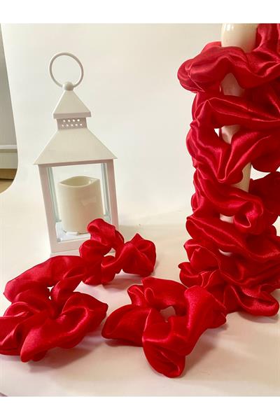 Rahat ve Şık Scrunchie Saten Simit Toka