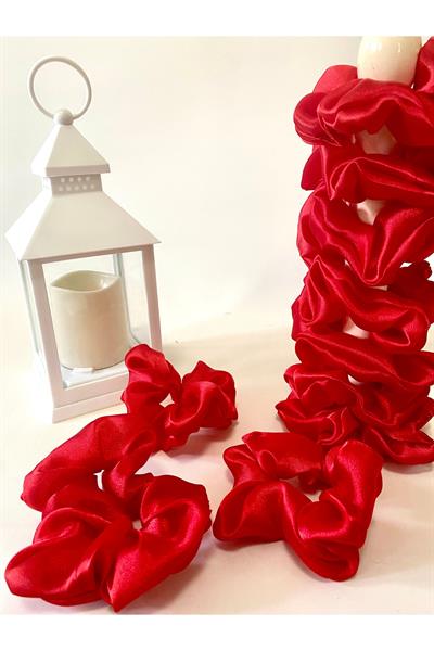 Rahat ve Şık Scrunchie Saten Simit Toka