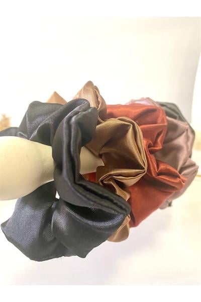 Rahat Ve Şık Scrunchie Saten Simit Toka