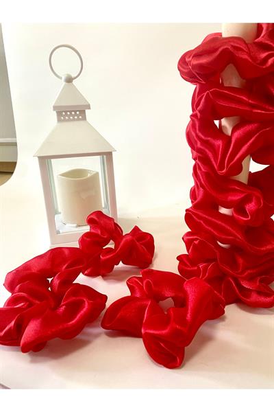 Rahat ve Şık Scrunchie Saten Simit Toka