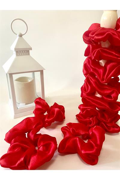 Rahat ve Şık Scrunchie Saten Simit Toka