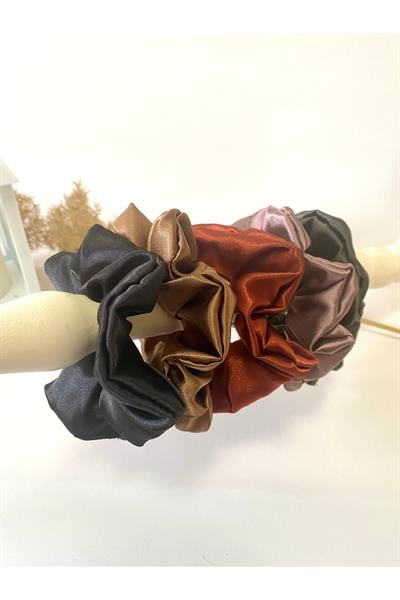 Rahat Ve Şık Scrunchie Saten Simit Toka