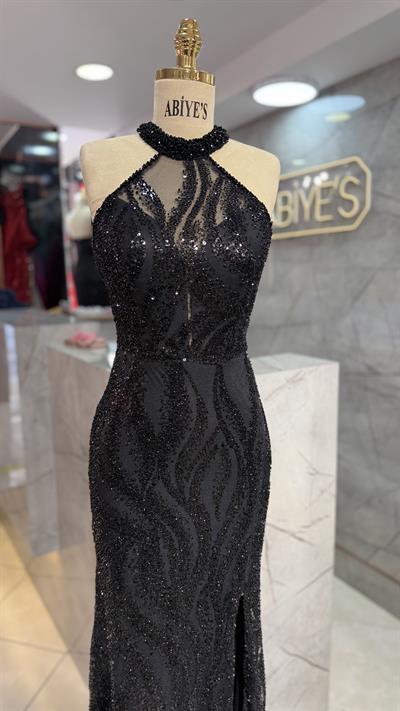 HALTER YAKA BONCUKLU BALIK