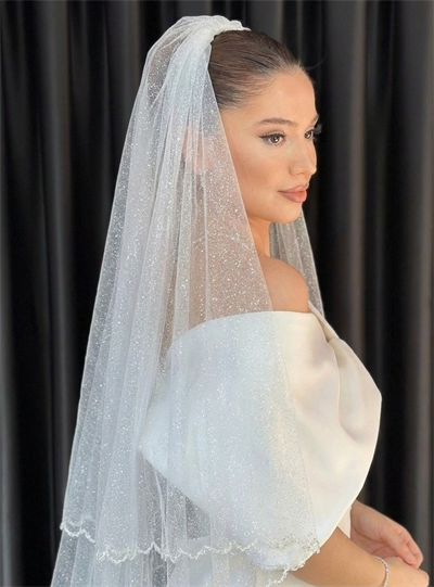 SİMLİ TÜL MODEL GELİN DUVAĞI 