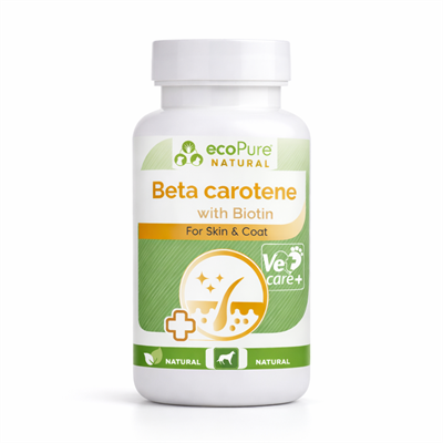 Beta Carotene & Biotin® Powder Kedi ve Köpek için Deri & Tüy Bakım Desteği  90g