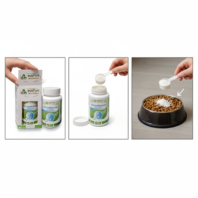Collagen Plus powder ® Kedi ve Köpekler için Kalça Eklem Desteği  40g