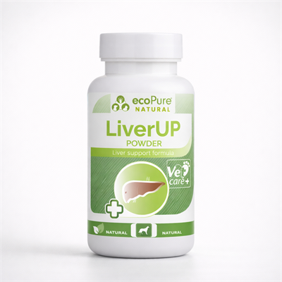 LiverUP® Powder kedi ve köpekler için karaciğer fonksiyon desteği  80g