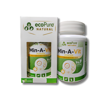 Min-A-Vit® Powder Vitamin, Mineral, Aminoasit Desteği 50g