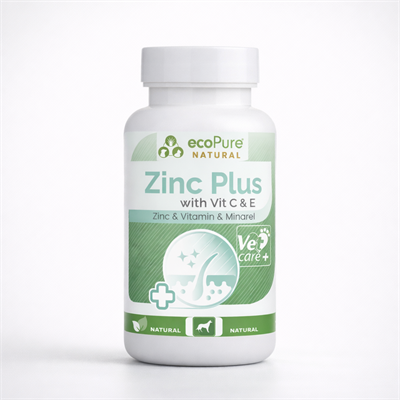 Zinc Plus® Powder Kedi & Köpek Deri - Tüy Desteği Çinko & Biotin 90gr