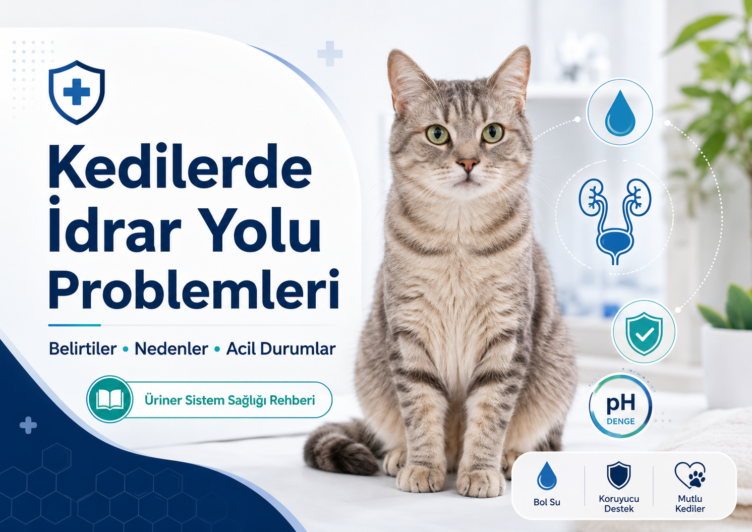 kedim idrar yapamıyor sık kuma gidiyor veteriner rehberi,kedilerde idrar yolu problemleri belirtiler ve acil durumlar,kedilerde kanlı idrar ve üriner sistem sağlığı,UrinaryMet kedi köpek üriner sistem desteği,Struvit-EX Powder kedi idrar yolu desteği FLUTD rehberi