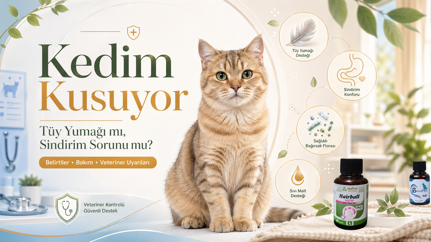 kedim kusuyor tüy yumağı mı sindirim sorunu mu rehberi,kedilerde kusma nedenleri tüy yumağı ve mide hassasiyeti,GastroPro kedi mide konforu ve sindirim desteği