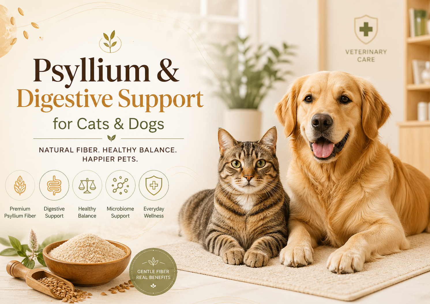 psyllium kedi ve köpeklerde ne işe yarar lif desteği rehberi,kedi köpek dışkı kıvamı ve bağırsak hareketleri desteği,Psyllium Plus Powder kedi köpek sindirim desteği,psyllium inulin MOS beta glukan prebiyotik lif desteği,kedi ve köpeklerde kabızlık tüy yumağı ve lif desteği