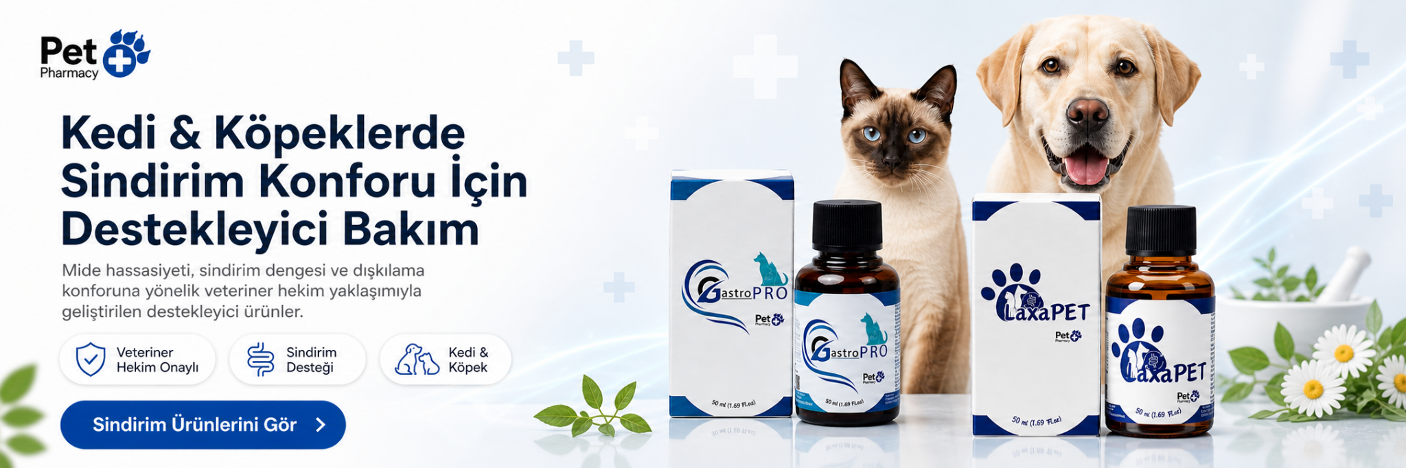 Sindirim Sistemi Ürünleri – Kedi ve Köpeklerde Sağlıklı Sindirim Desteği