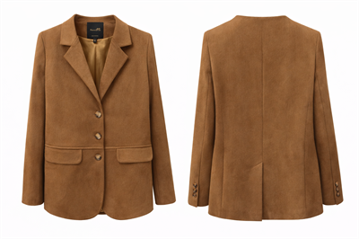 Masino Süet Blazer Ceket Taba