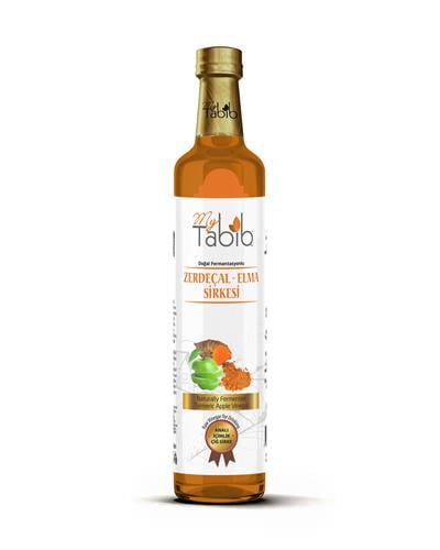 ZERDEÇALLI ELMA SİRKESİ-ANALI İÇİMLİK ÇİĞ SİRKE 500 ML