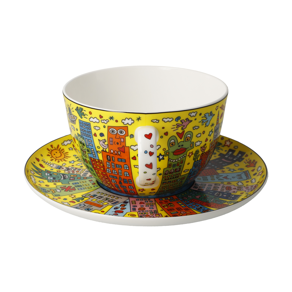 My NY City Sunset Cup Large | James Rizzi | Goebel
