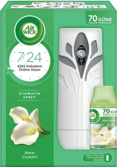 AIR WICK ODA KOKUSU FRESHMATİK MAKİNE + YEDEK BAHAR ÇİÇEKLERİ 3250895-3290327