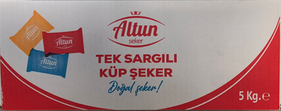 Altun Tek Sargılı Küp Şeker 5 kg (Hijyenik Çift Kat Sızdırmaz Sargı - Endüstriyel Kurumsal İkram Grubu, Çay Ocağı ve Ofis Mutfak Sarf Malzemesi)