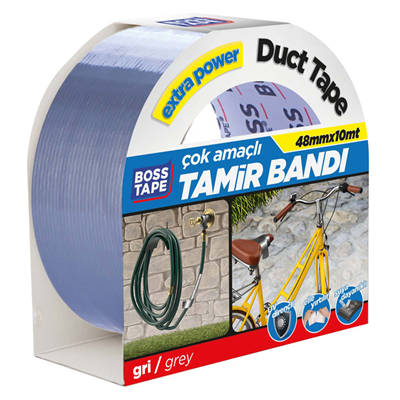 BOSS TAPE EXTRA DUCK TAPE TAMİR BANDI GRİ 48 MM x 10M BT-02034