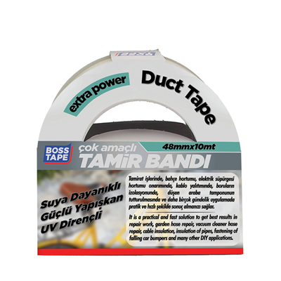 BOSS TAPE EXTRA DUCK TAPE TAMİR BANDI ŞEFFAF 48 MM x 10M BT-02040