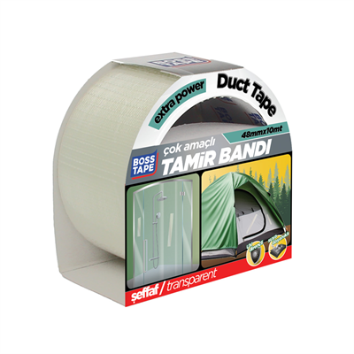 BOSS TAPE EXTRA DUCK TAPE TAMİR BANDI ŞEFFAF 48 MM x 10M BT-02040