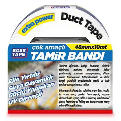 BOSS TAPE EXTRA DUCK TAPE TAMİR BANDI SİYAH 48 MM x 10M BT-02037