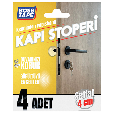 Boss Tape Kapı Stoperi 40 Mm 4 Adet Bt-03011
