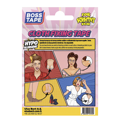 BOSS TAPE KIYAFET SABİTLEME BANDI HİPOALERJENİK 2 FARKLI EBAT 48 ADET BT-07002