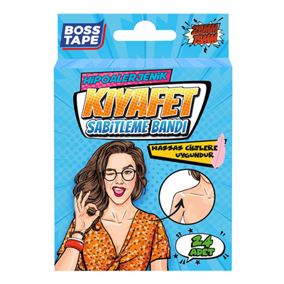 BOSS TAPE KIYAFET SABİTLEME BANDI HİPOALERJENİK 75 MM 24 ADET BT-07001