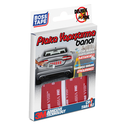 Boss Tape Montaj Bandı Plaka 95x30 mm Blister Bt-09001