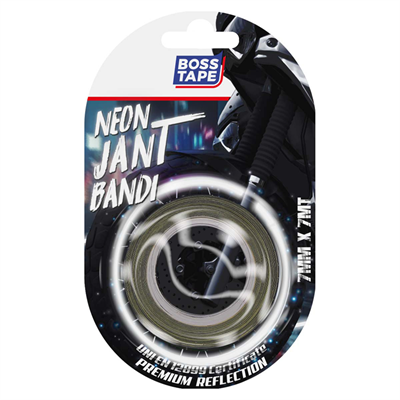 Boss Tape Neon Jant Bandı 7 mm x 7 mt Beyaz Blister Bt-09012