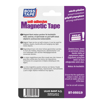BOSS TAPE ÖZEL BANT MAGNET BANT 20 MM x 75 CM BT-05019