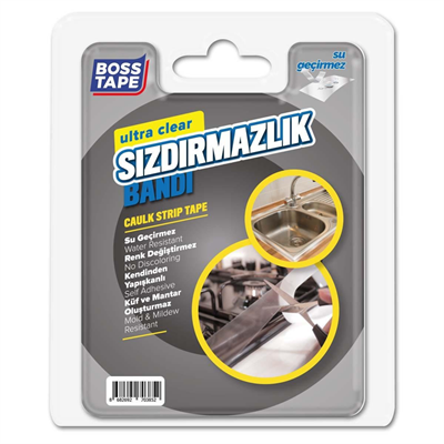 BOSS TAPE ÖZEL BANT SIZDIRMAZLIK BANDI ULTRA ŞEFFAF 30 MM x 3M BT-03037