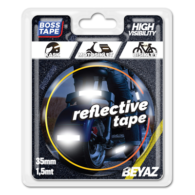 BOSS TAPE REKLEFTİF BANT 35 MM x 1.5M BEYAZ BT-09002