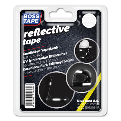 BOSS TAPE REKLEFTİF BANT 35 MM x 1.5M BEYAZ BT-09002