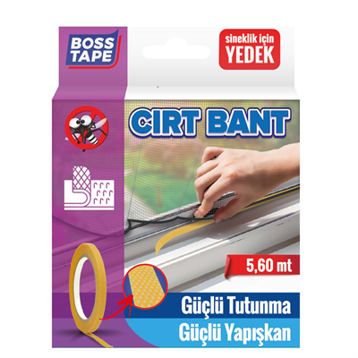 BOSS TAPE SİNEKLİK İÇİN CIRT BANT 8 MM x 5.60M BT-04003