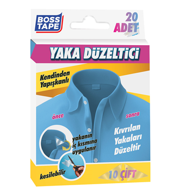 Boss Tape Yaka Düzeltici 10 Çift 20 Adet Bt-07010