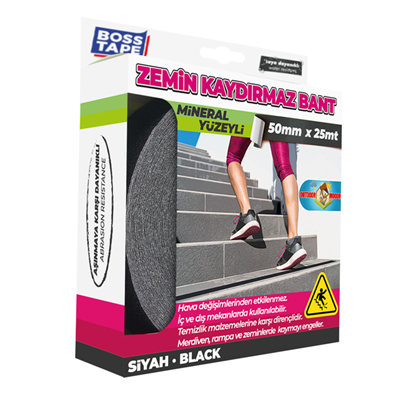 BOSS TAPE ZEMİN KAYDIRMAZ BANT İÇ VE DIŞ MEKAN 50 MM x 25M BT-10003