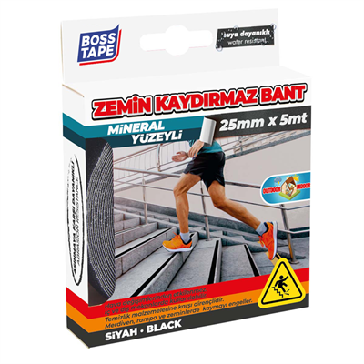 BOSS TAPE ZEMİN KAYDIRMAZ BANT İÇ VE DIŞ MEKAN 25 MM x 5M BT-10002