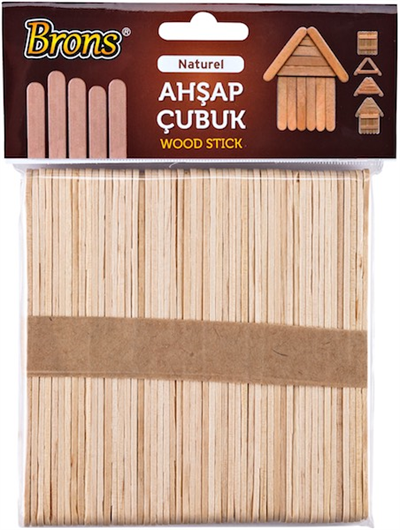 BRONS AHŞAP ÇUBUK NATÜREL GENİŞ BR-901
