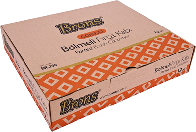 BRONS FIRÇA TEMİZLEME KABI BOLMELİ BR-256