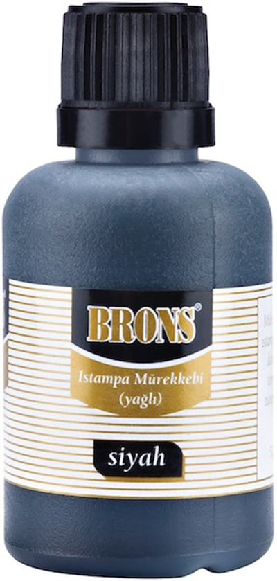 BRONS ISTAMPA MÜREKKEBİ  50 CC SİYAH BR-328