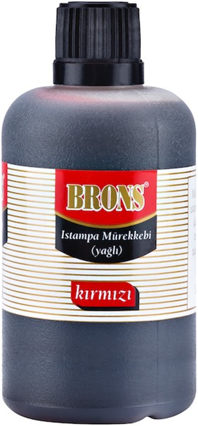 BRONS ISTAMPA MÜREKKEBİ 500 CC KIRMIZI BR-322