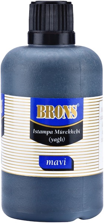 BRONS ISTAMPA MÜREKKEBİ 500 CC MAVİ BR-321