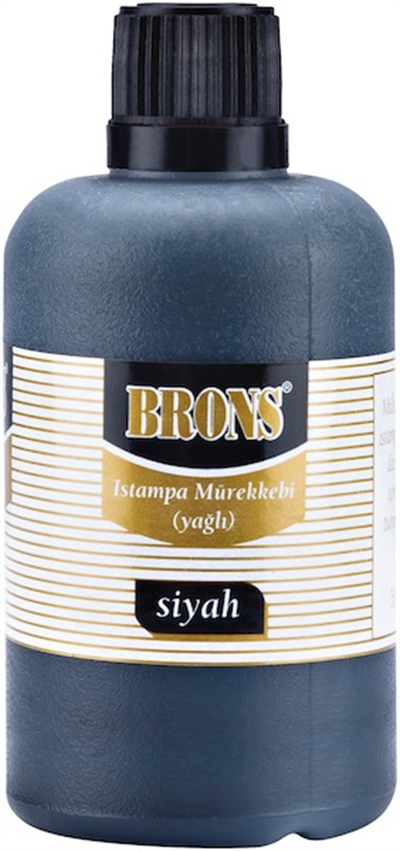 BRONS ISTAMPA MÜREKKEBİ 500 CC SİYAH BR-320